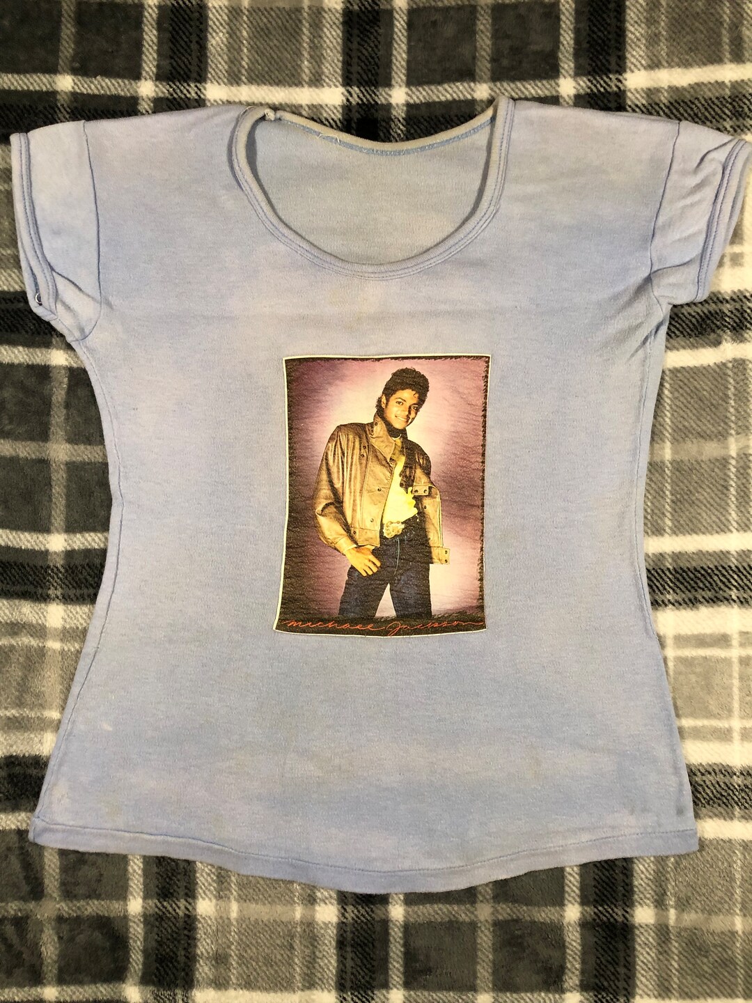 FANTASY | MADE IN PAKISTAN 80'S MICHAEL JACKSON PRINT SINGLE STITCH T-SHIRT [USED]