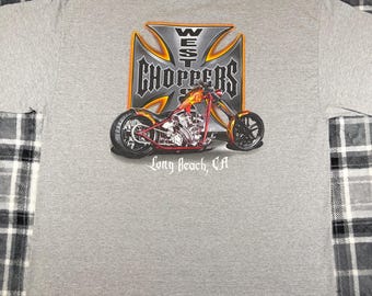 Longsleeve/Maglietta a Maniche Lunghe Vintage Biker Chopper&old Scuola Libertà Longsleeve/Maglietta a Maniche Lunghe Vintage Biker Chopper&old Scuola Libertà