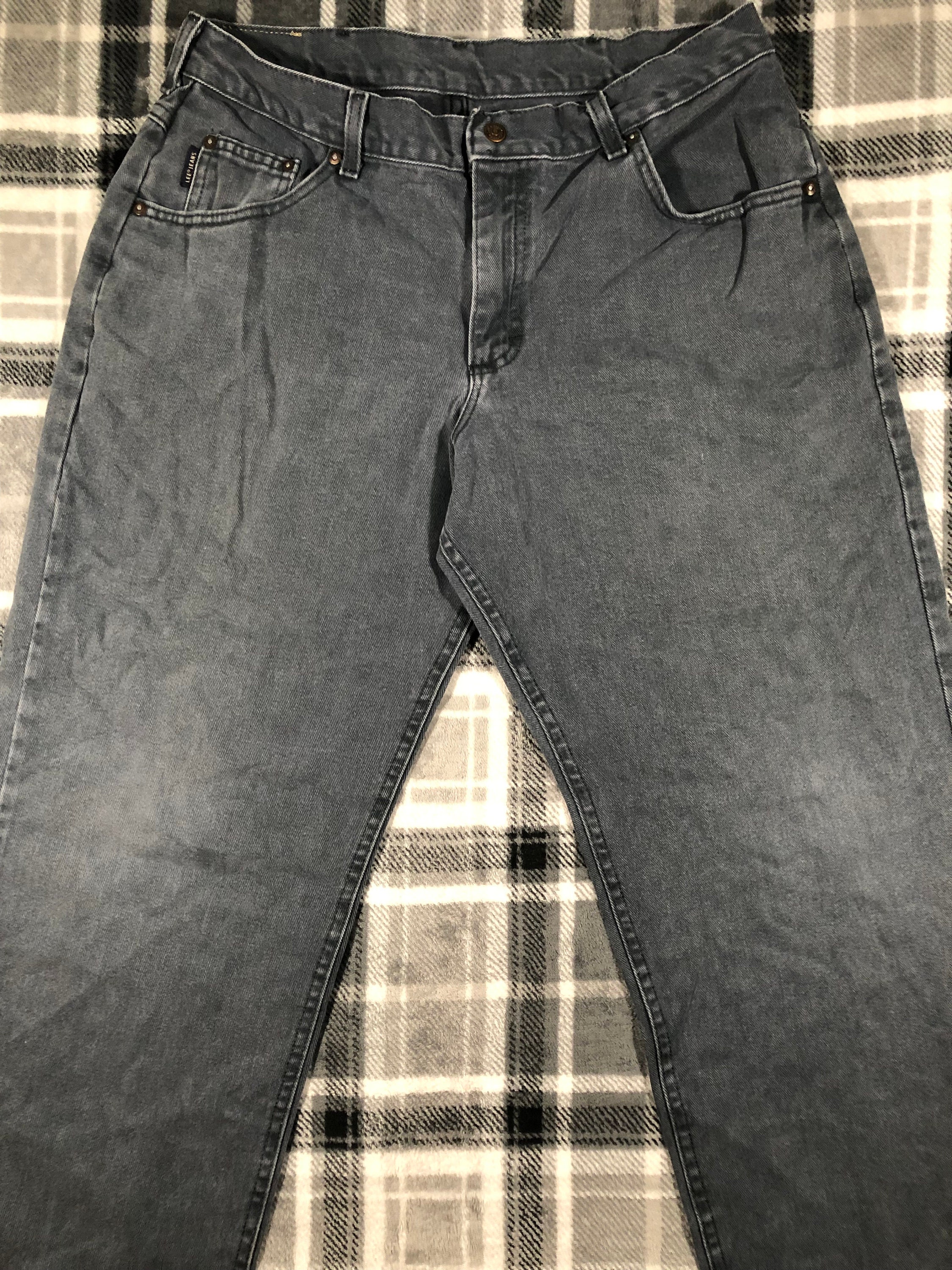 Vintage 90s - Lee Black Denim Jeans - Made in USA - Size 36 Vintage 90s - Lee Black Denim Jeans - Made in USA - Size 36