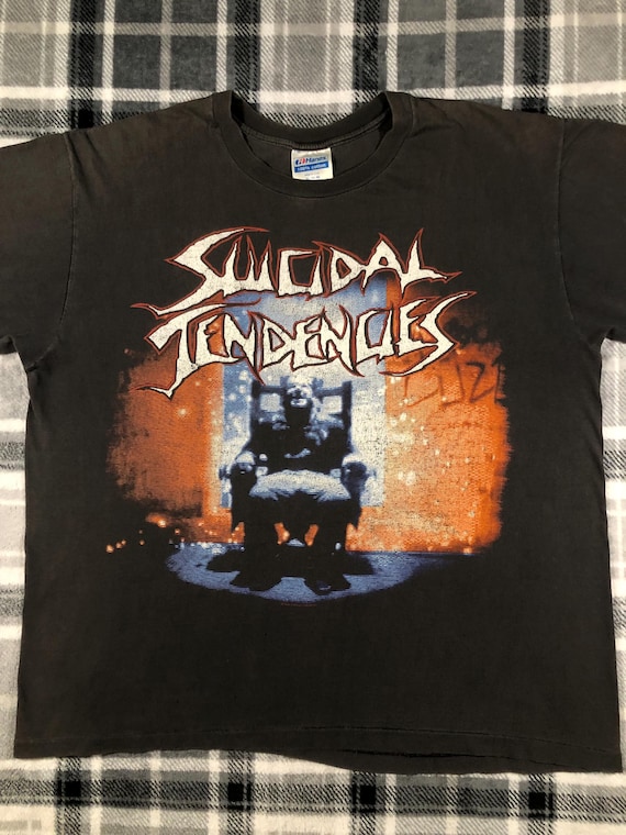 1990 SUICIDAL TENDENCIES バンドTシャツ　古着 Suicidal Tendencies - Vintage 90s - You Can't Bring Me Down