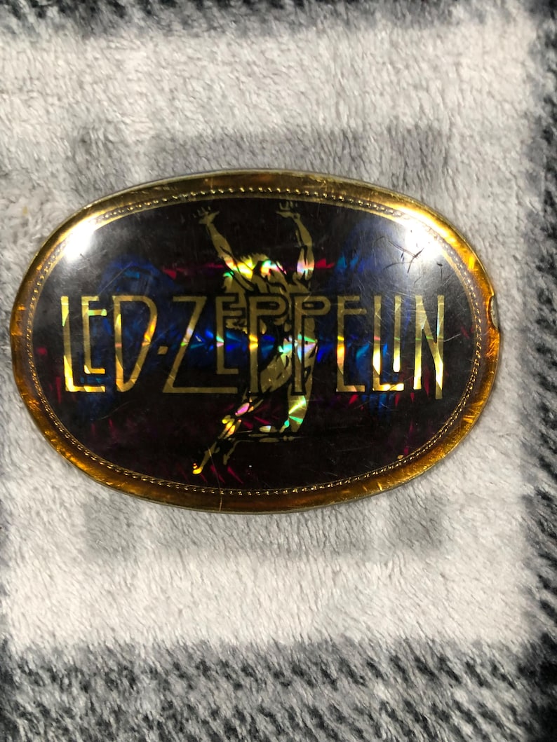 Led Zeppelin - Vintage 70s - Hard Rock Band Belt Buckle - Etsy