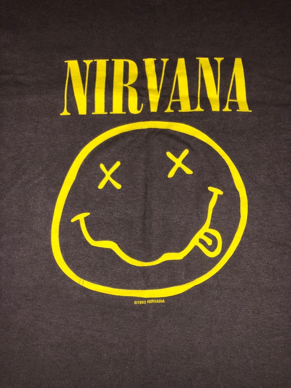 Nirvana - Smiley - Grunge Punk Rock Band T Shirt … - image 3