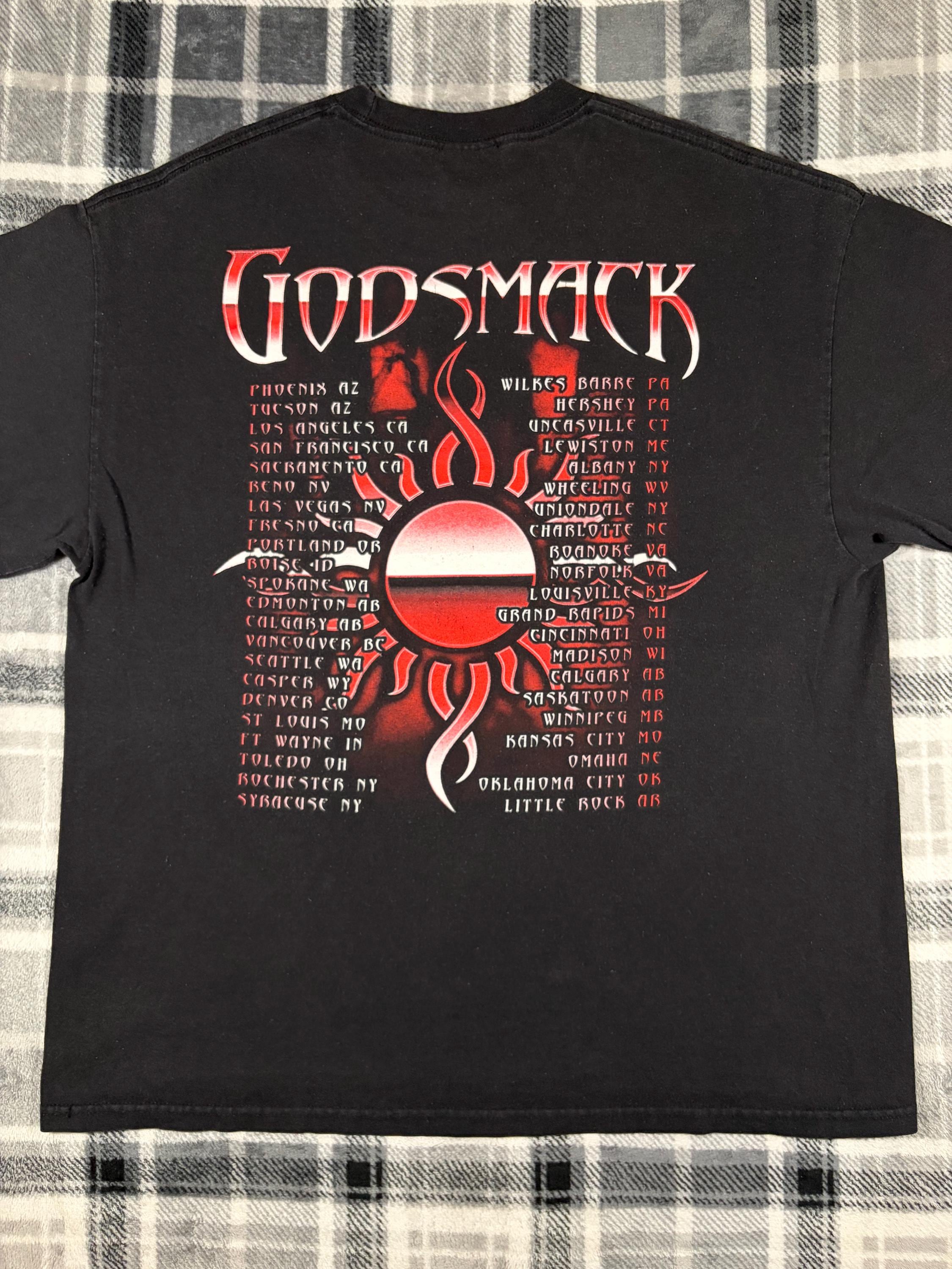 Godsmack - Vintage - US Tour 2002 - Metal Hard Rock Band T Shirt