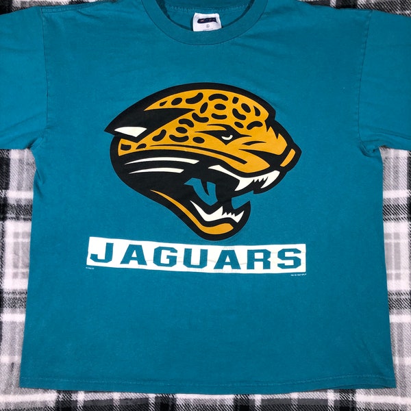 Vintage 90s - Jacksonville Jaguars - NFL Football Sports Team T Shirt - Size XL