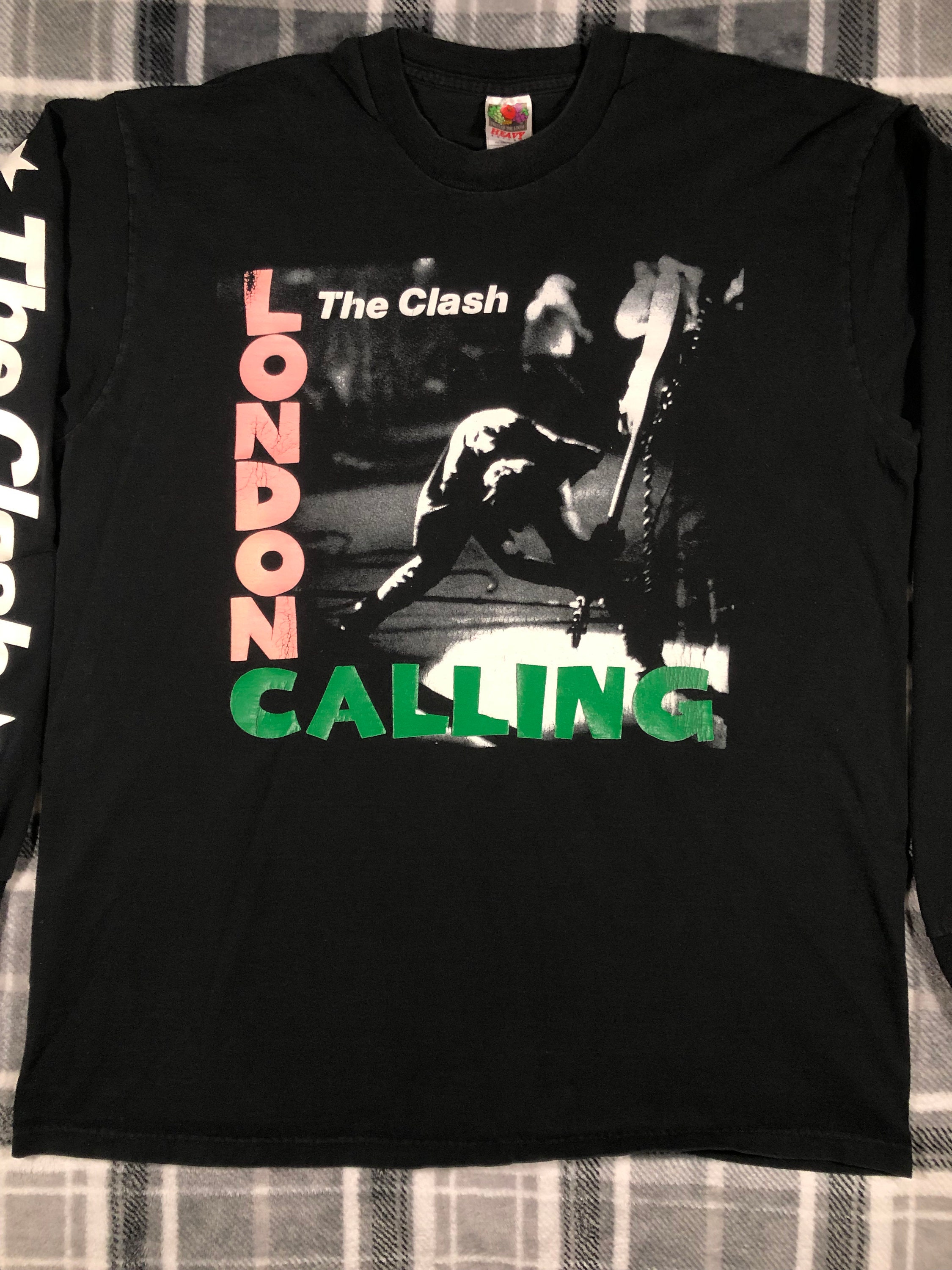 絶妙なデザイン The Clash Band Rock Punk - Calling London - 90s Vintage - ミュージシャン