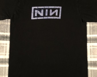Nine Inch Nail Black Now I'm Nothing T-shirt Fully Licensed Nine Inch Nail Black Now I'm Nothing T-shirt Fully Licensed