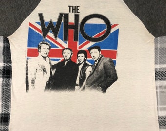 The Who - Vintage 80s - Rock Band Raglan T Shirt - Size S - Etsy