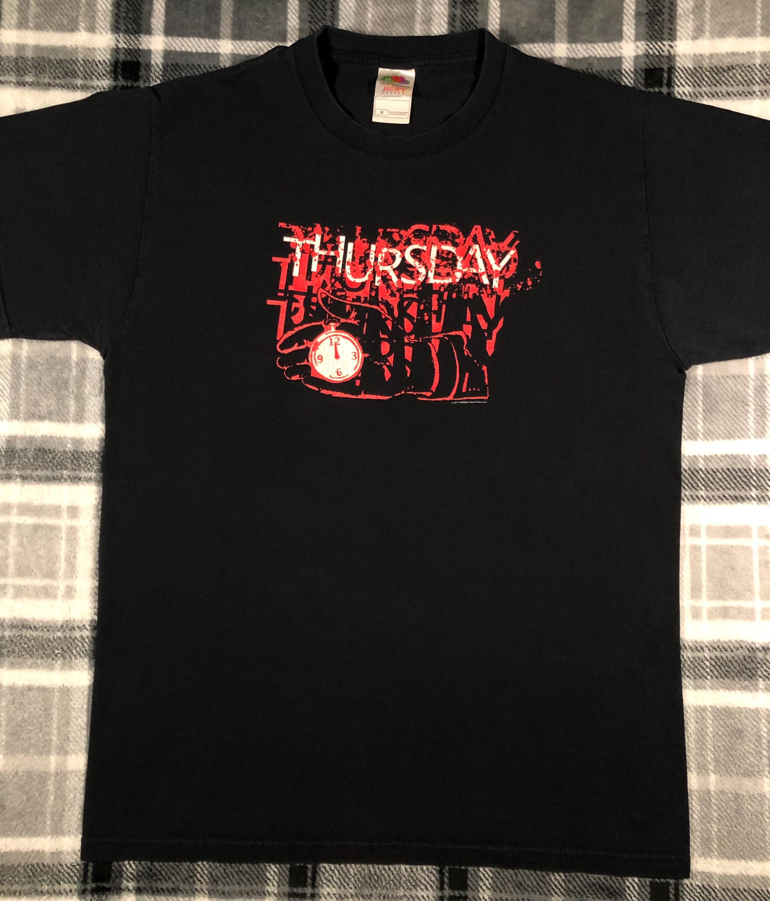 Thursday 00s screamo Tシャツ M black Thursday - Vintage - War All the Time 2003 - Post Hardcore Emo