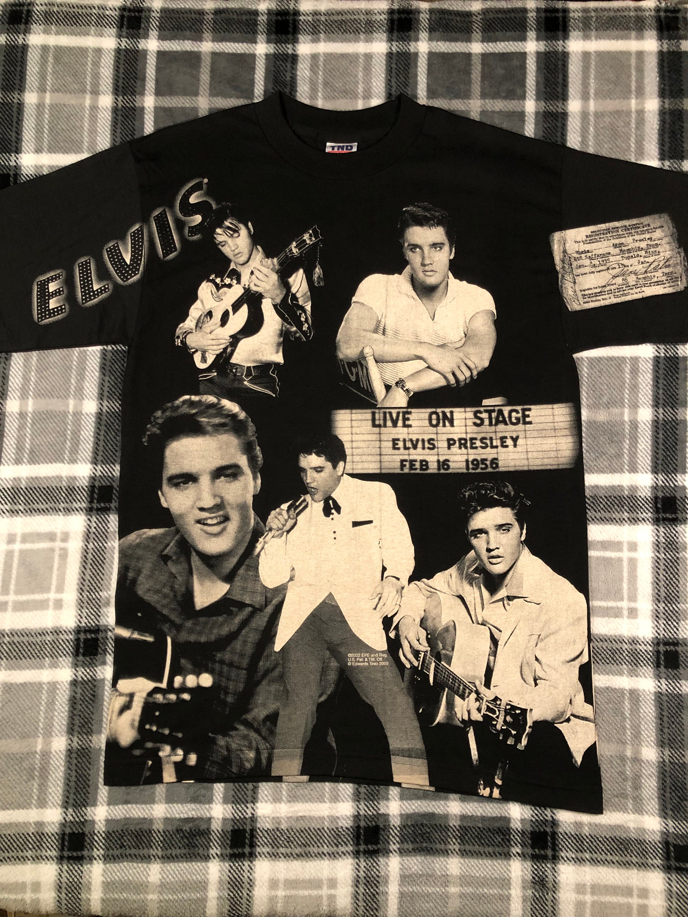 Elvis Presley - Vintage - AOP All Over Print - Rock Band T