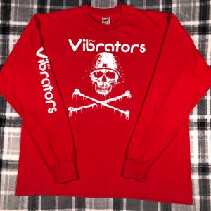 The Vibrators - Vintage 90s - US Tour 1999 - British Punk Rock Band Long Sleeve Single Stitch Concert T Shirt - Size XL