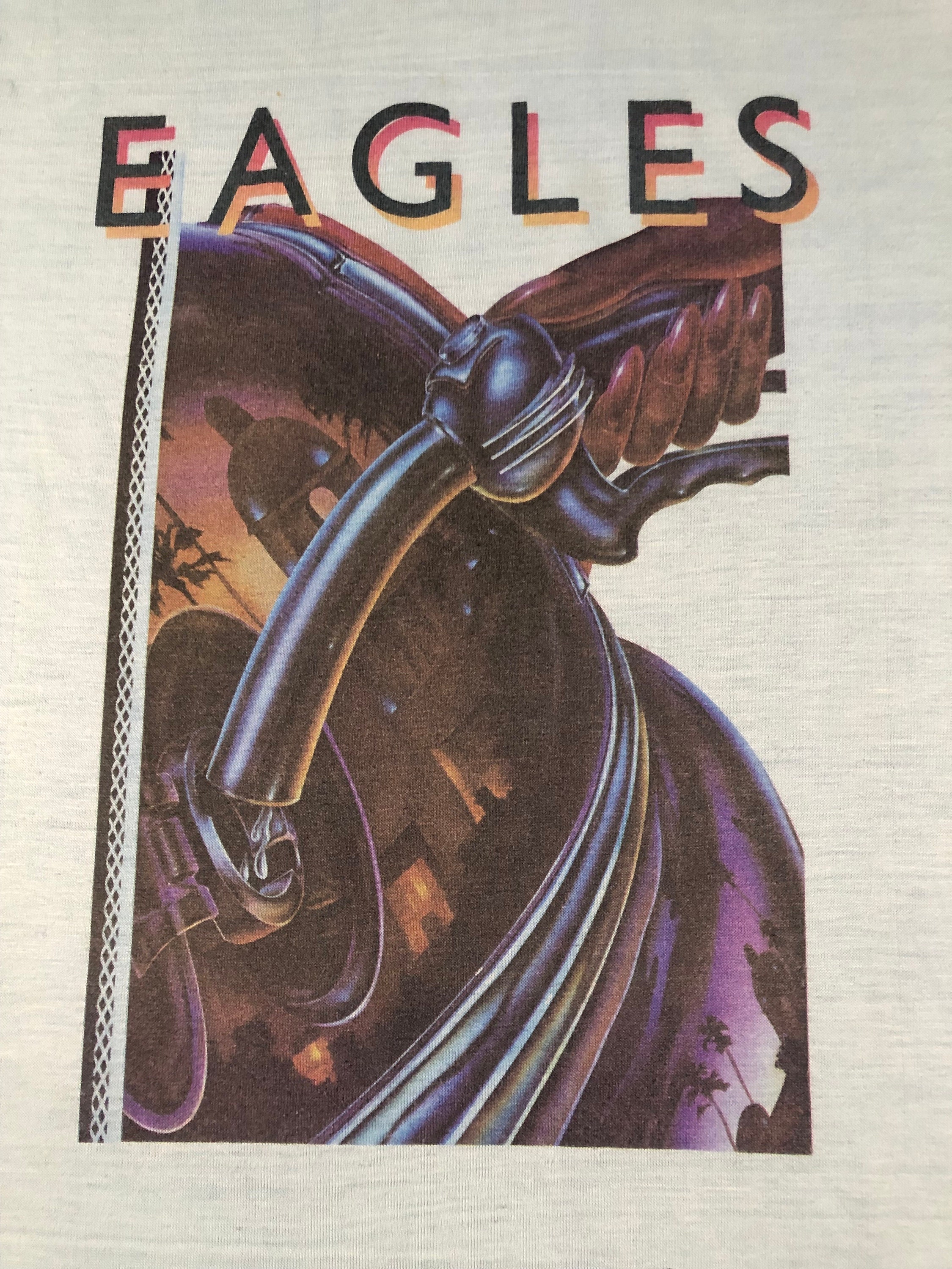 Eagles - Vintage 80s - Rock Band Single Stitch T Shirt - Size L - Etsy