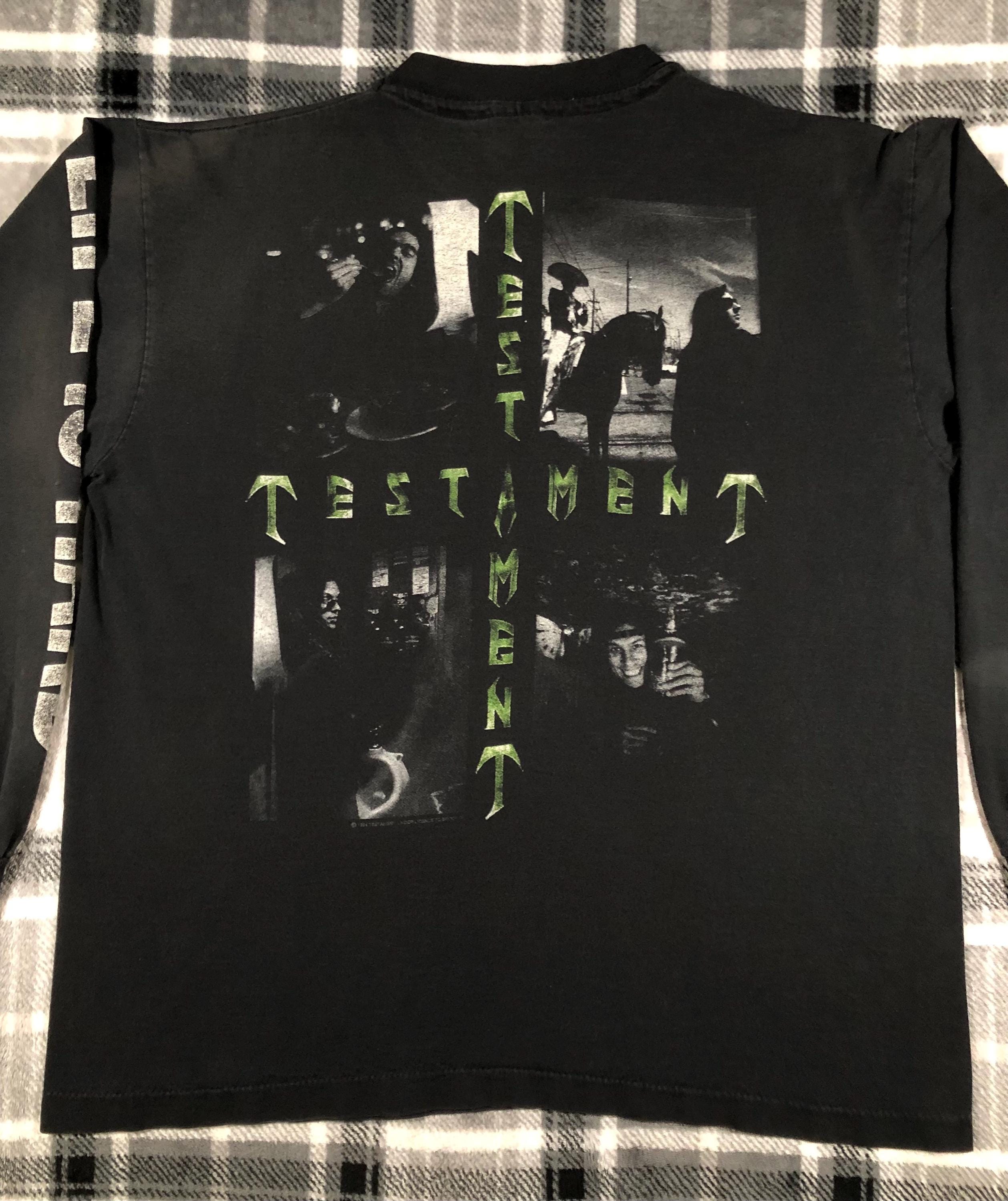 90s Testament バンドTシャツ ヴィンテージ Testament - Vintage 90s - Life is Hard - Thrash Metal Hard Rock