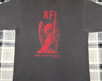 AFI I Hate Punk Rock Band Tee A Fire Inside Girl's Not Grey