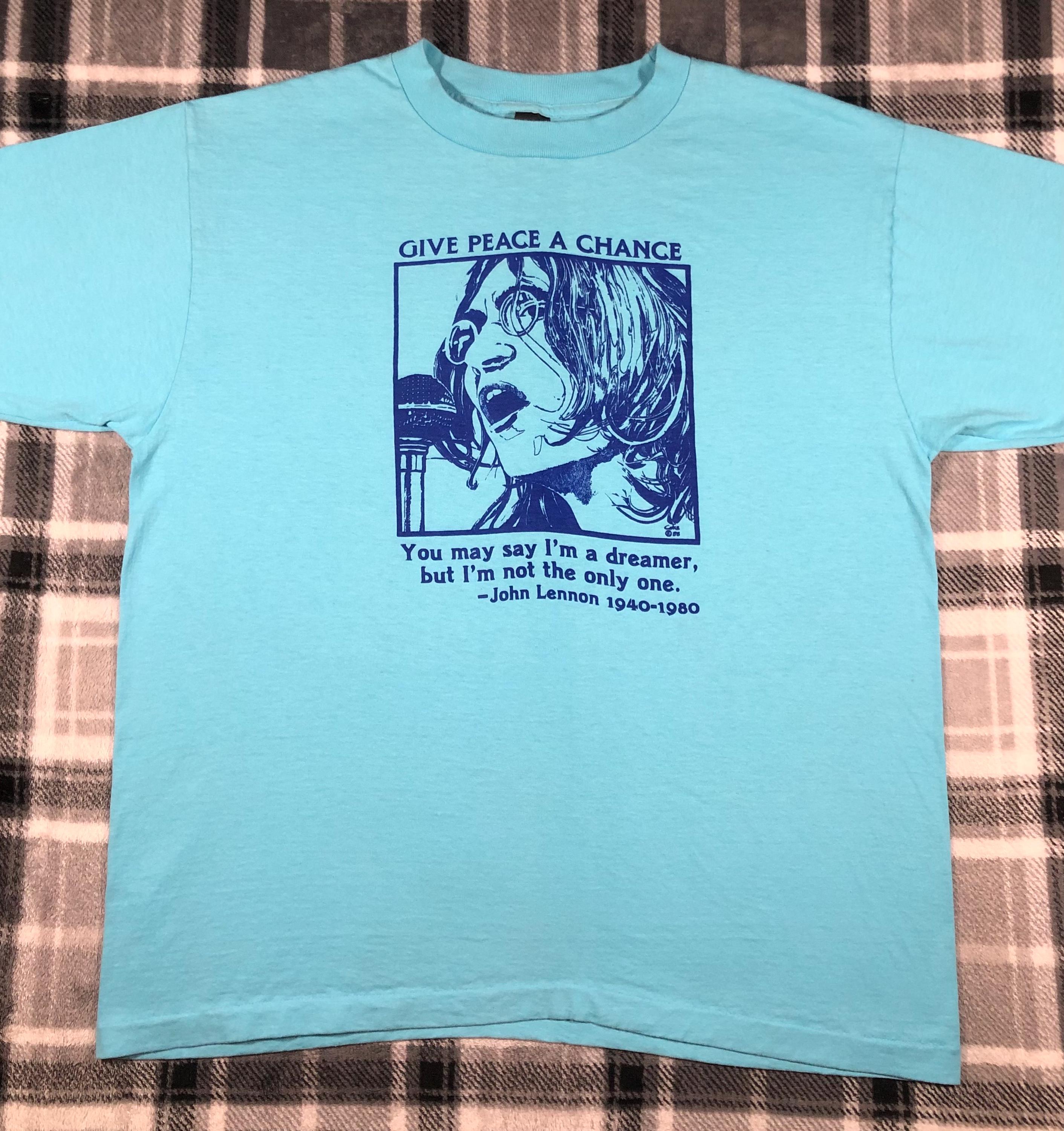 John Lennon - Vintage 80s - Give Peace A Chance Memorial - Beatles