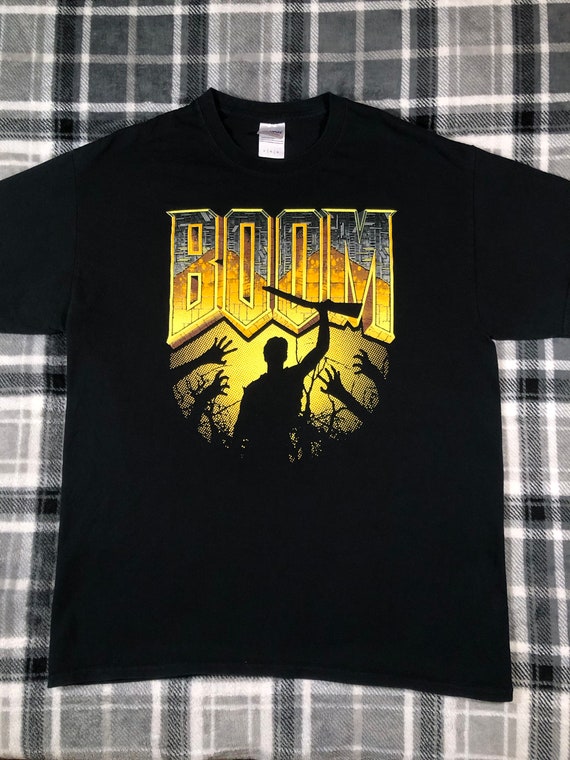 VTG 1990s Evil Dead Horror Movie Promo T-Shirt M [Rotten Cotton]  (USED/DAMAGED)