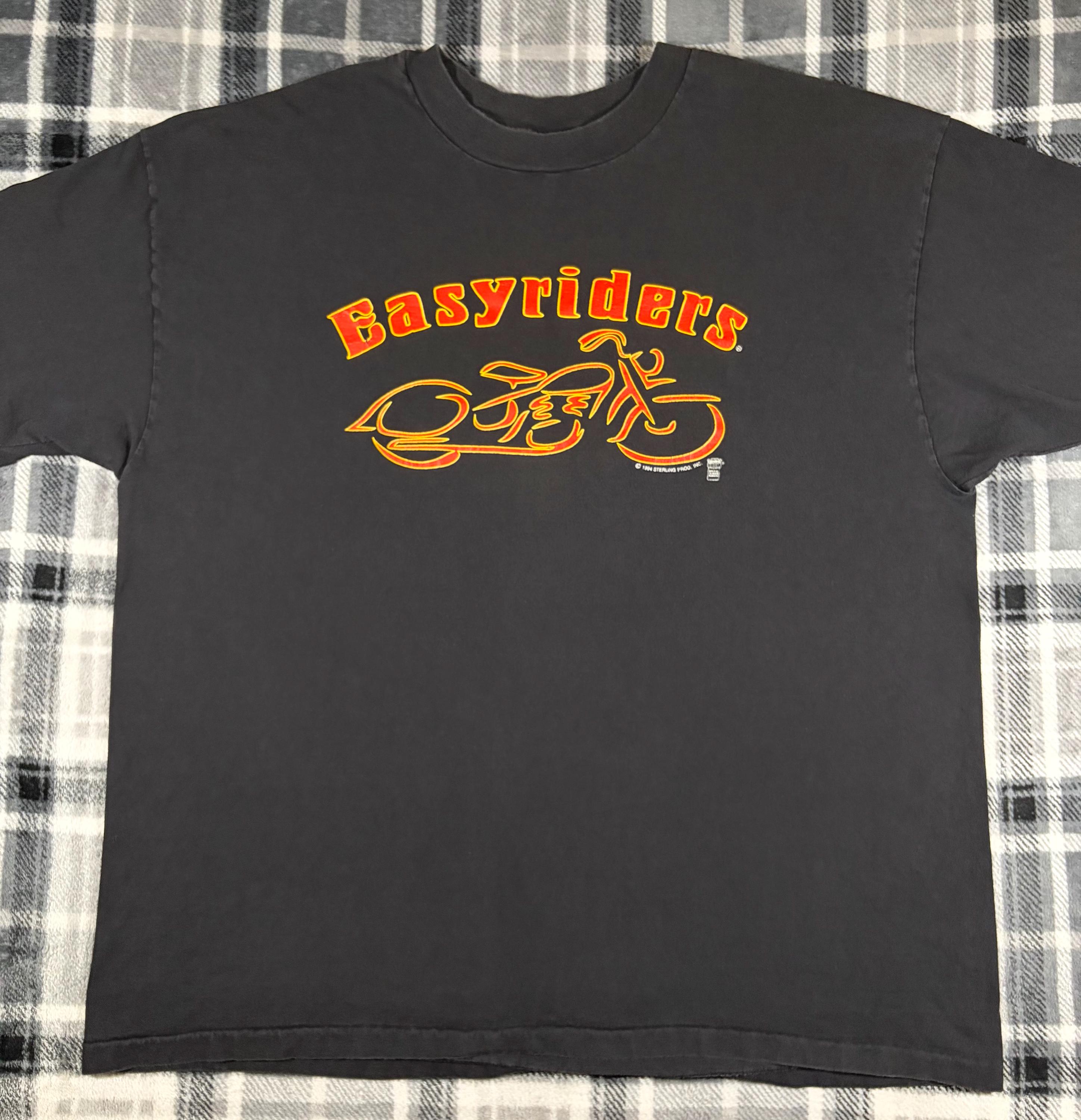 Easyriders - Vintage 90s - Biker Motorcycle Single Stitch T Shirt