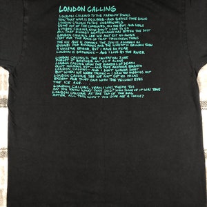 The Clash Début de l'an 2000 London Calling T-shirt de groupe de punk rock Taille L image 8
