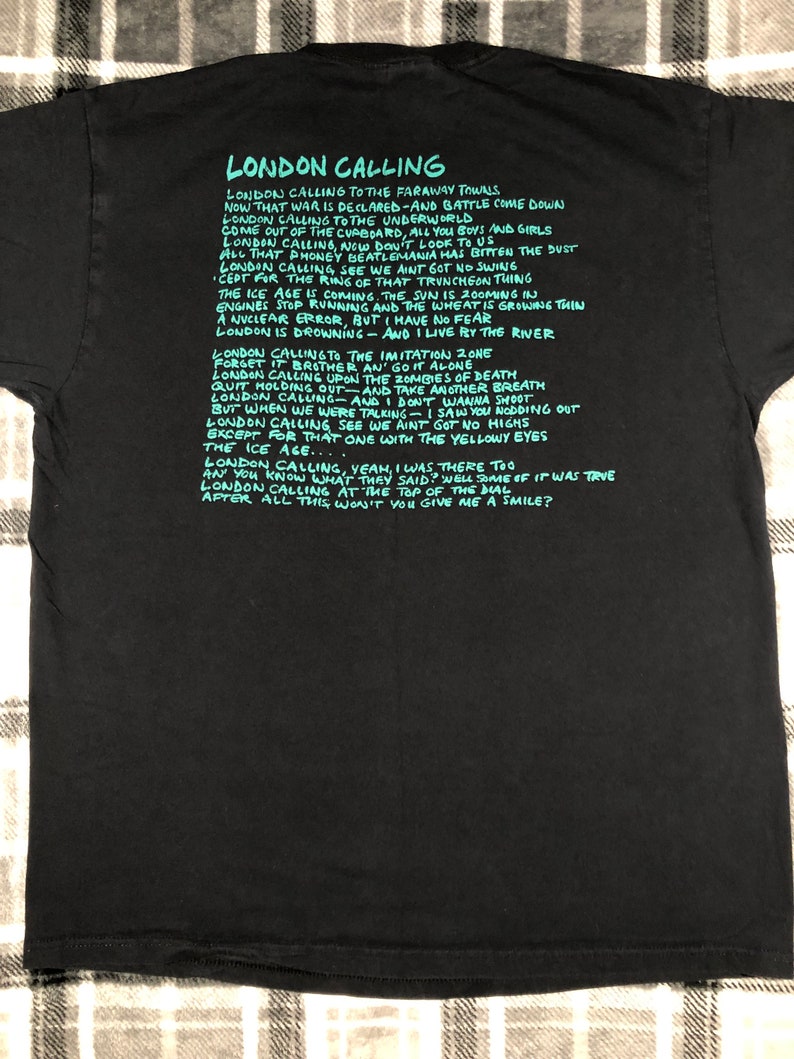 The Clash Début de l'an 2000 London Calling T-shirt de groupe de punk rock Taille L image 8