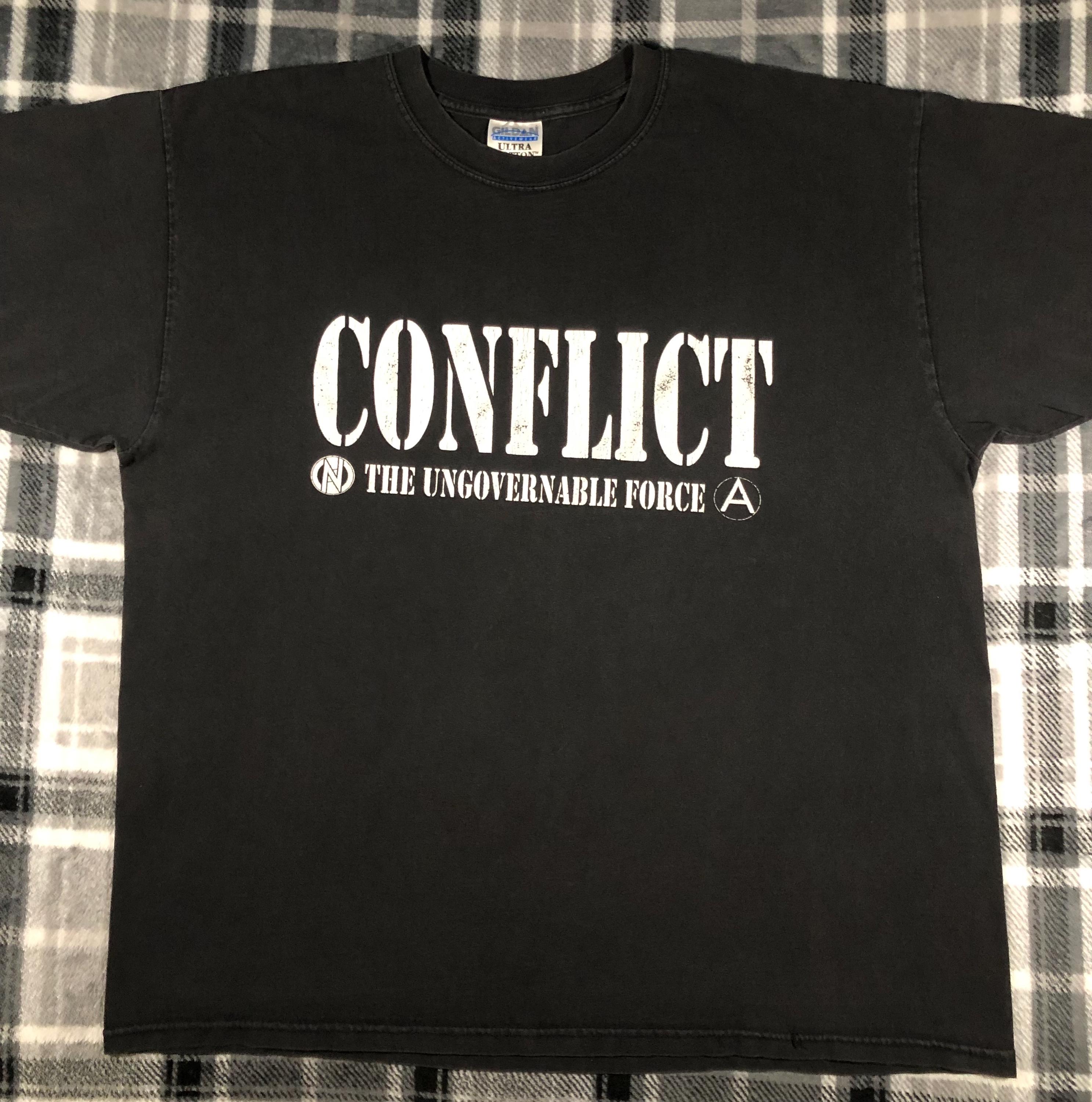 Conflict - Vintage - in the USA Tour - Hardcore Punk Rock Band T