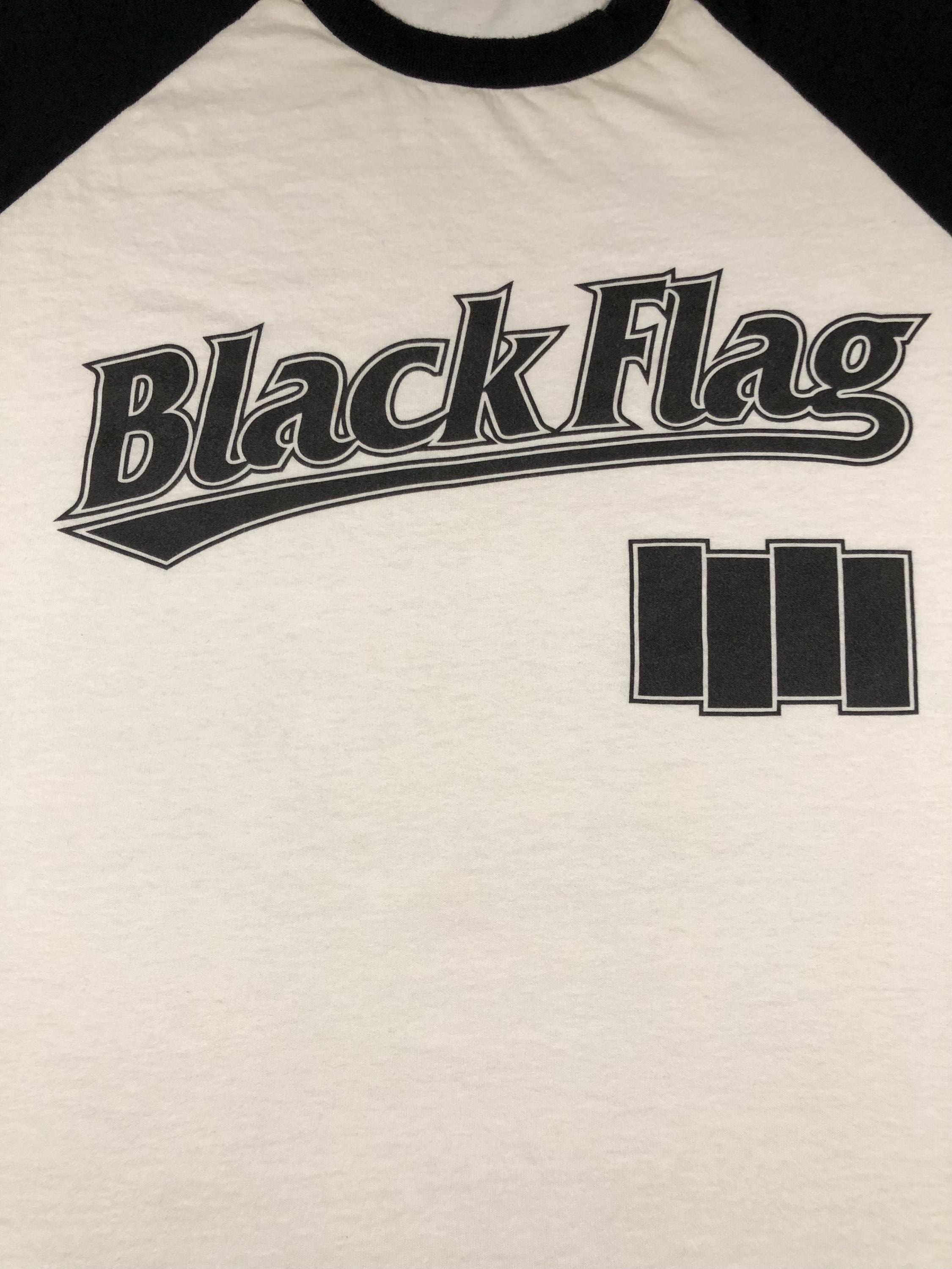 Black Flag - Vintage - Hardcore Punk Rock Band Raglan T Shirt