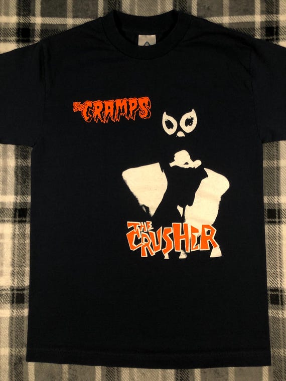 Vintage 80s THE CRAMPS クランプスtシャツ The Cramps - Vintage - the Crusher - Punk Rock Band T Shirt - Size