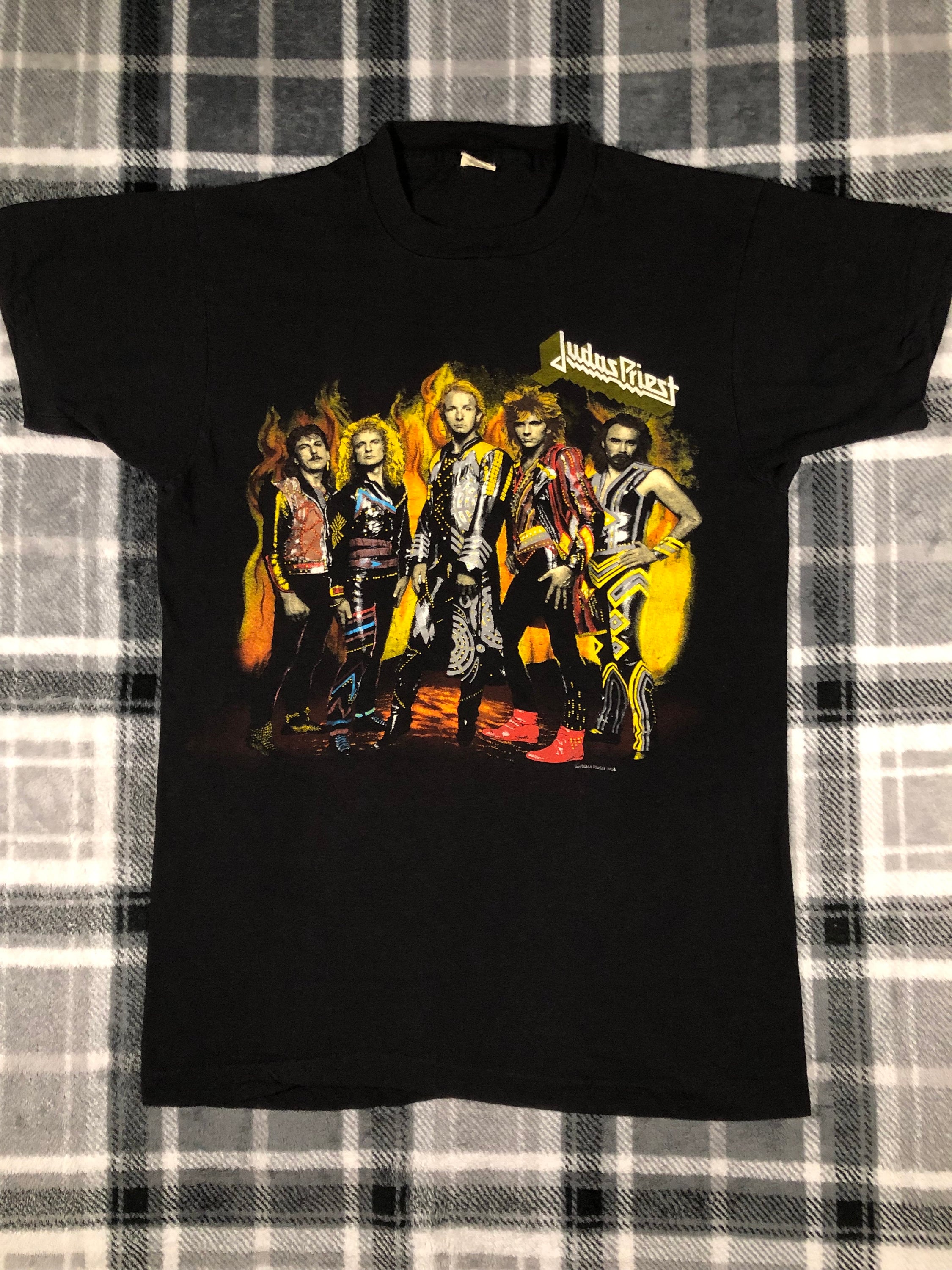 Judas Priest バンドTシャツ Mサイズ Judas Priest - Vintage 80s - Turbo Fuel for Life Tour 1986 - Heavy