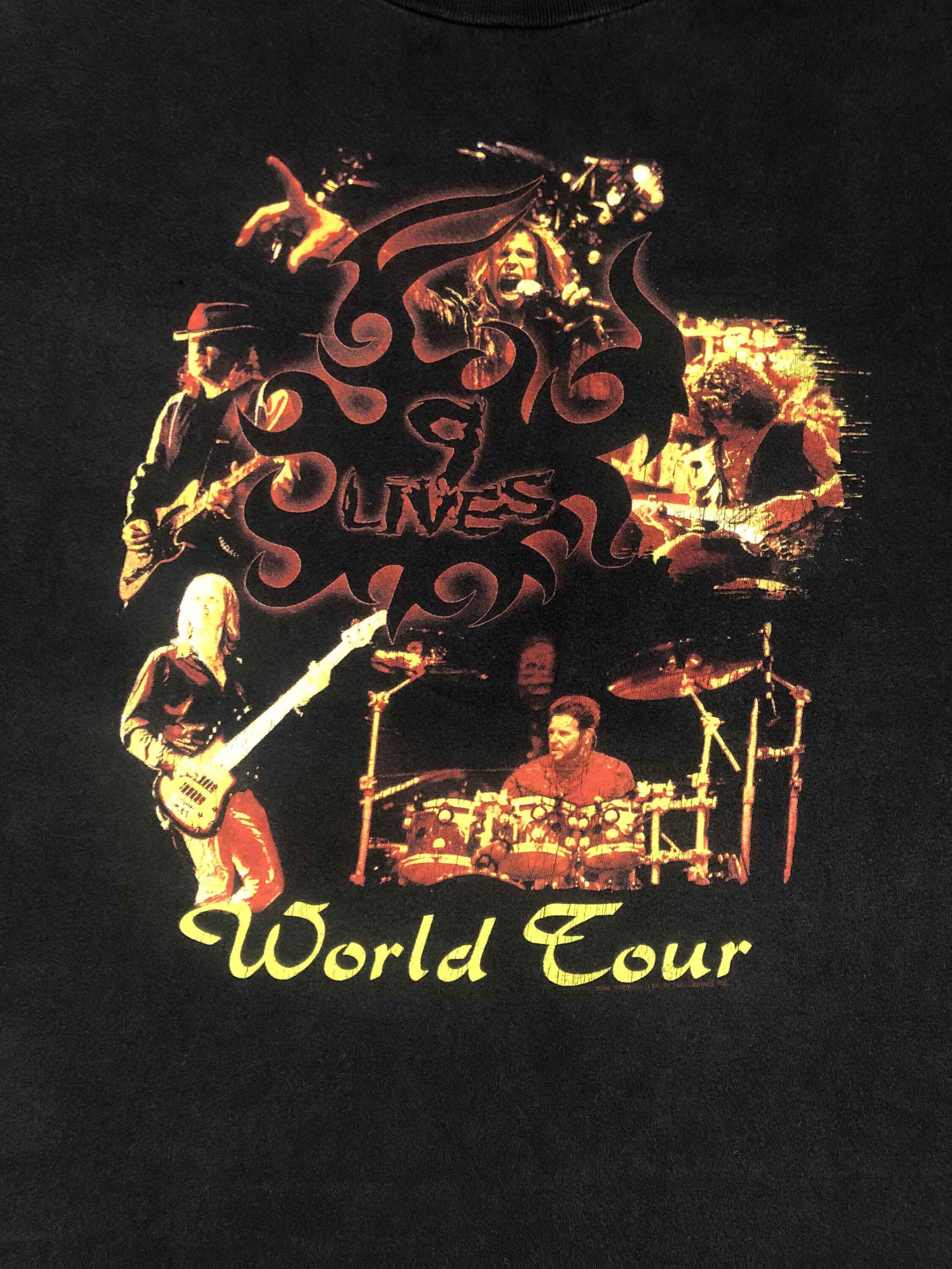 Aerosmith - Vintage 90s - 9 Lives Tour 1997 - Rock Band Concert T