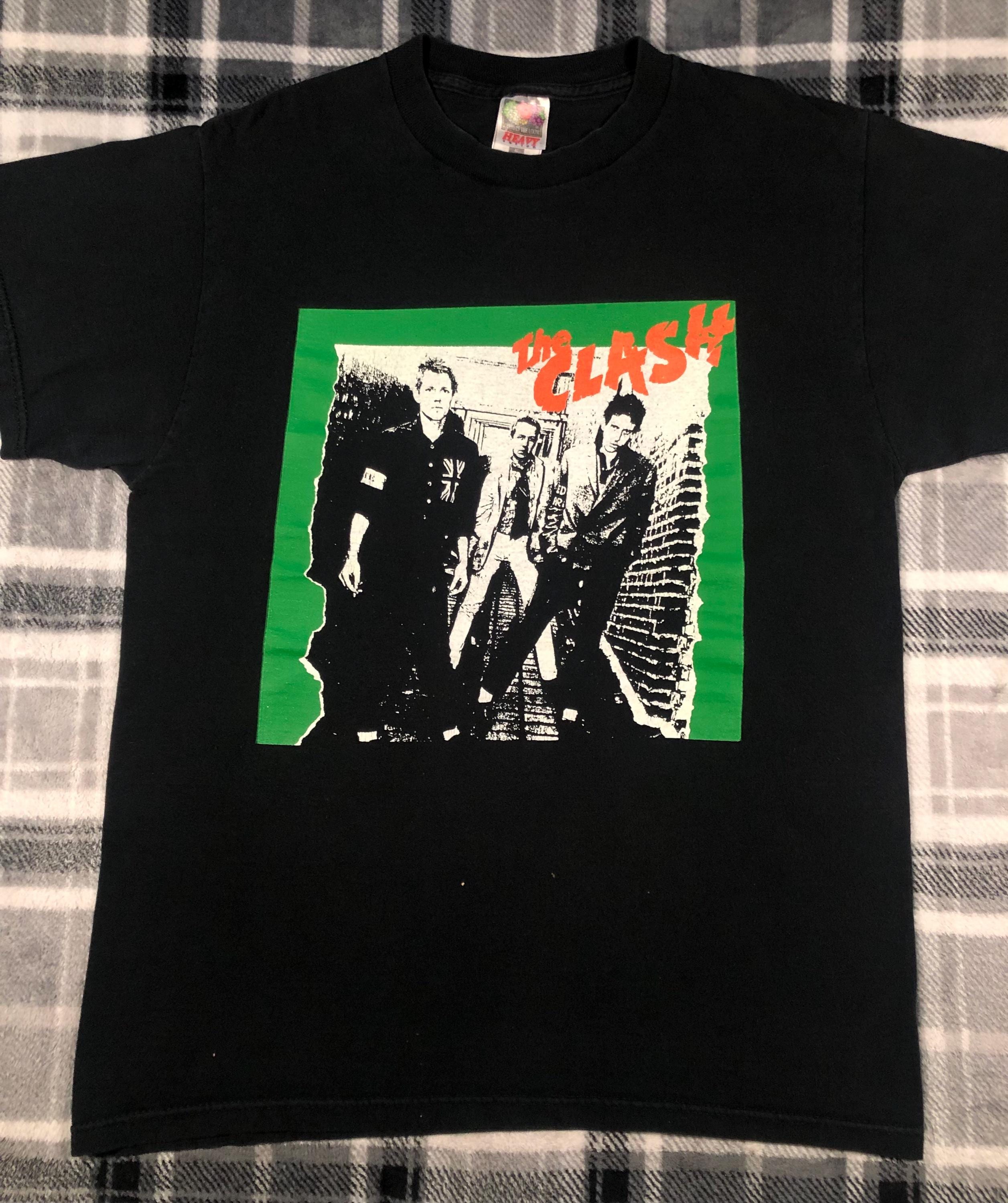ビンテージ90'sパンクロックバンドCLASHメンバーフォトTシャツ The Clash - Vintage 90s - English Punk Rock Band Album T Shirt