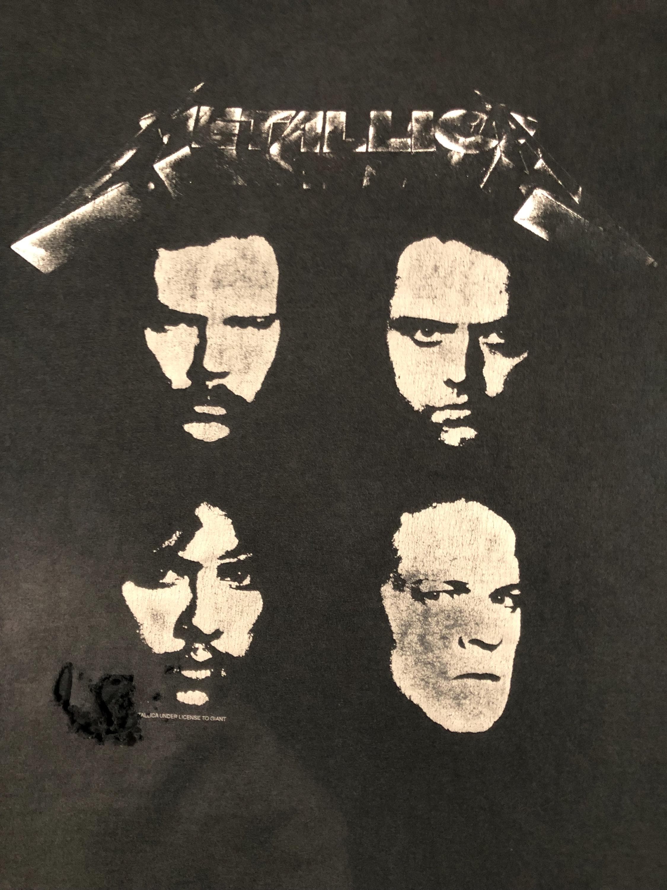 Metallica - Vintage 90s - Black Album 4 Faces - Thrash Metal Hard