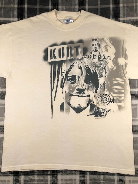 Kurt Cobain - Vintage - Nirvana - Grunge Punk Rock Band T Shirt