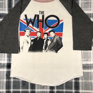 The Who - Vintage 80s - Rock Band Raglan T Shirt - Size S