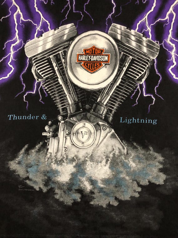 Vintage 90s - Harley Davidson Motorcycles - Thunder