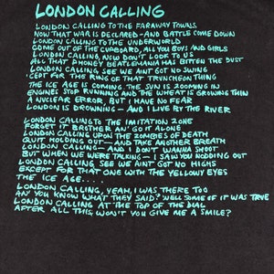 The Clash Début de l'an 2000 London Calling T-shirt de groupe de punk rock Taille L image 9