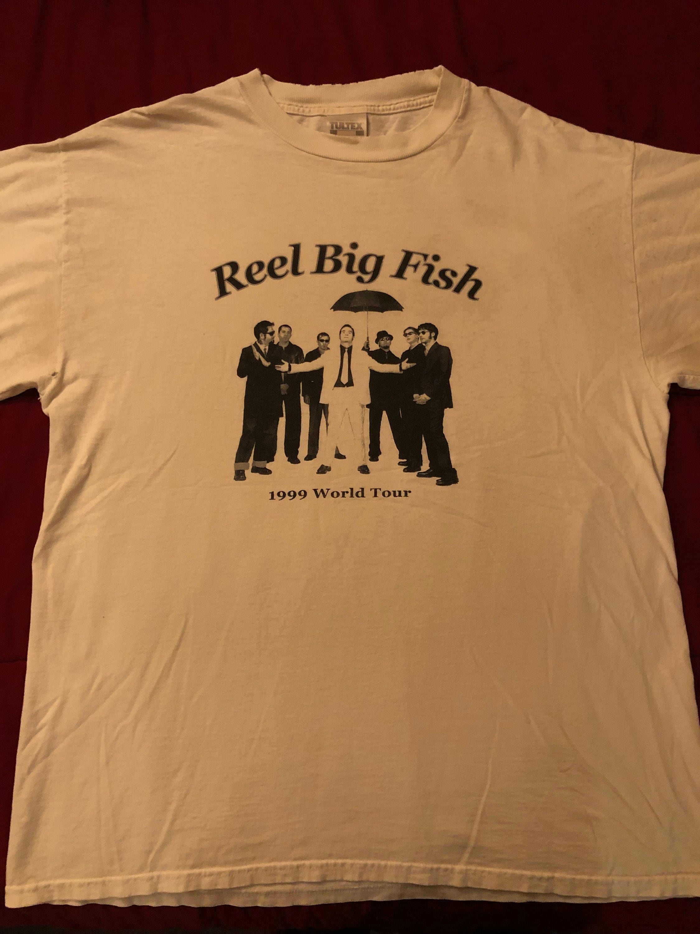 Reel Big Fish Vintage 1999 Classic Ska Punk Rock Band World Tour Concert T  Shirt Size XL 