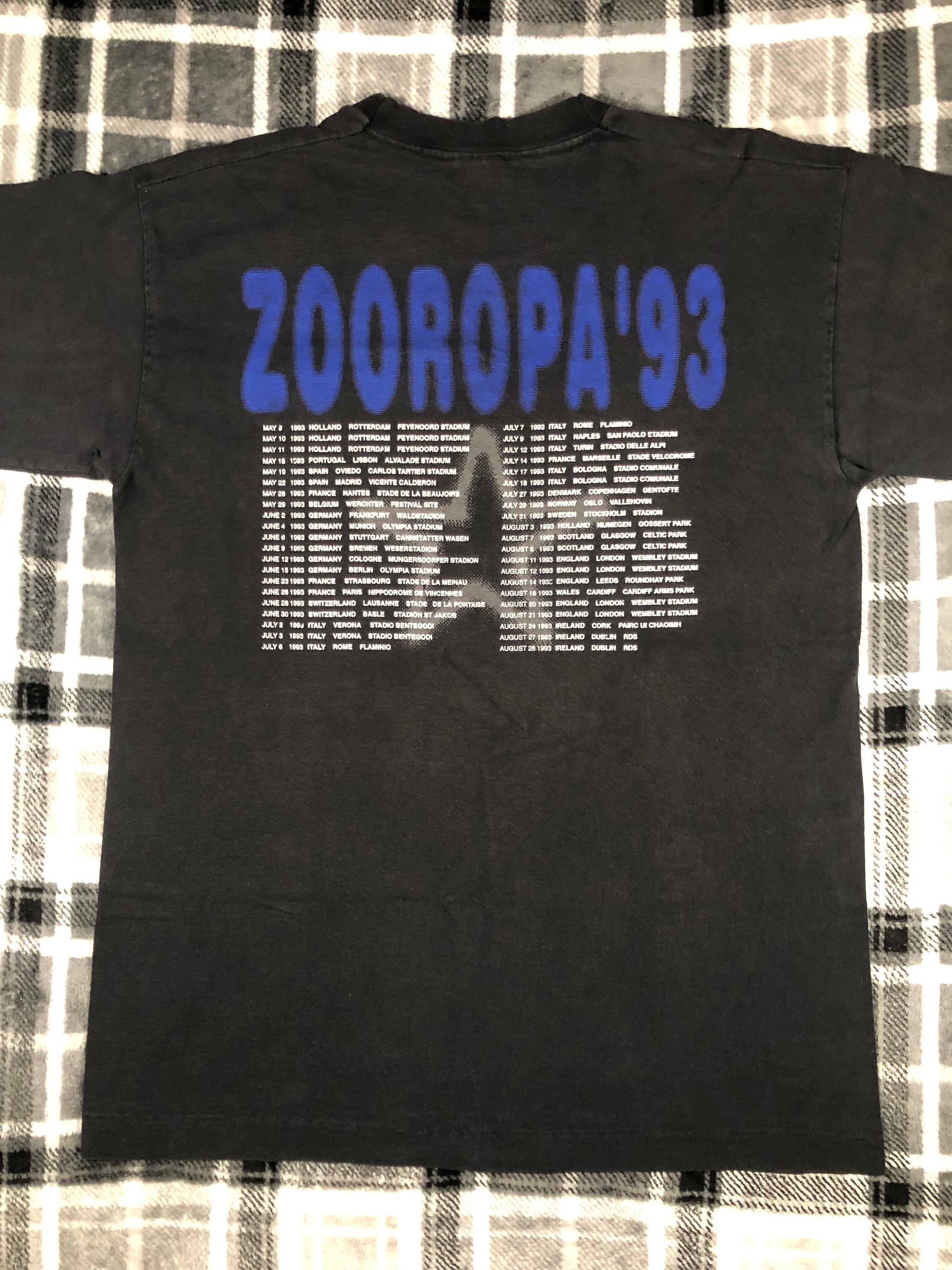 U2 - Vintage 90s - Zooropa 1993 Tour - Alternative Rock Band