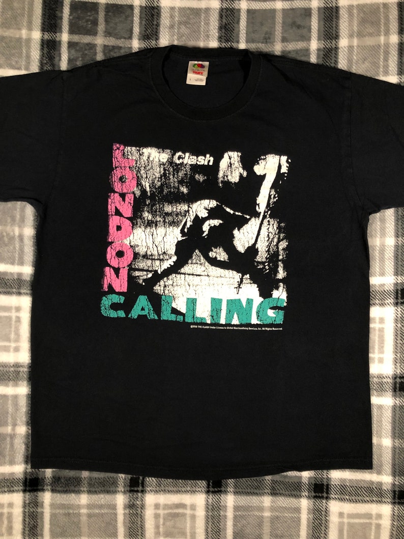 The Clash Début de l'an 2000 London Calling T-shirt de groupe de punk rock Taille L image 1