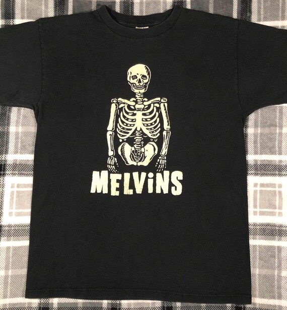 Melvins Vintage 90s Glow In The Dark Skeleton Grunge Metal Punk 