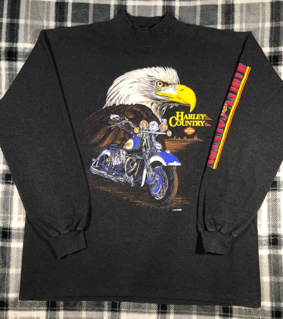 Vintage 80s - Harley Davidson Motorcycles - Eagle - Biker Vintage 80s - Harley Davidson Motorcycles - Eagle - Biker