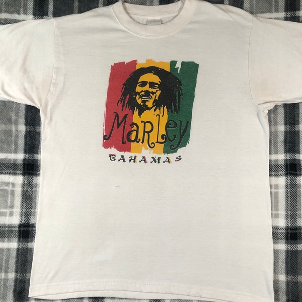 Bob Marley - Vintage - Reggae Ska Rock Band T Shirt - Size M