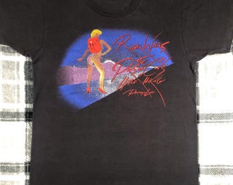 Roger Waters - Vintage 80s - The Pros And Cons Of Hitch Hiking - Rock Band Single Stitch Concert Tour T Shirt - Size L