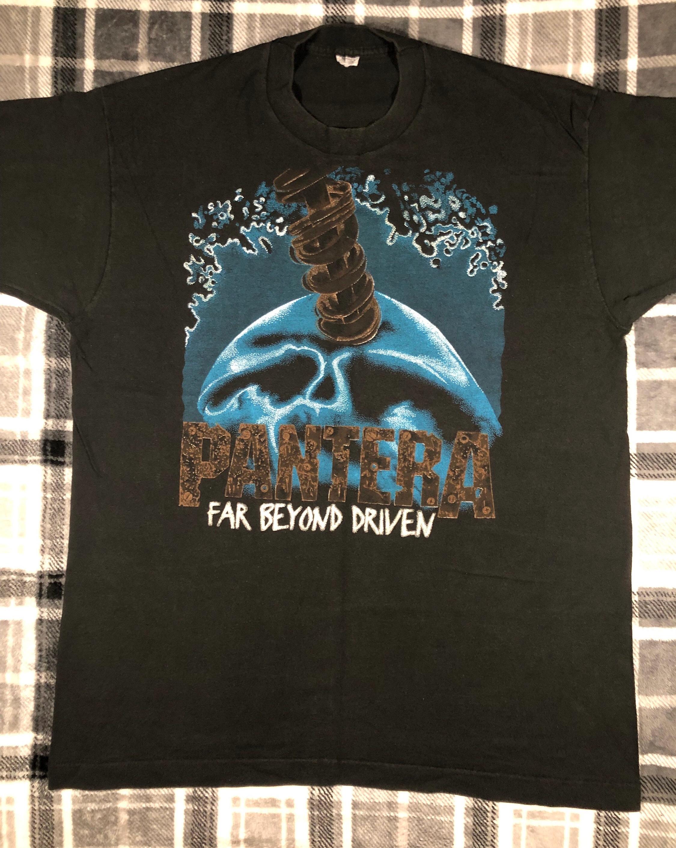 1994 Pantera Far Beyond Driven Tシャツ 90s 90s Pantera Far Beyond Driven Banned Cover t-shirt Extra