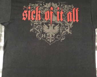 Sick of It All - Vintage Y2K - Hardcore Punk Rock Band T Sick of It All - Vintage Y2K - Hardcore Punk Rock Band T