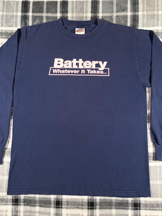 llica 90s vintage バンド tシャツ デッドストック Battery - Vintage 90s - Whatever It Takes 1998 - Hardcore Punk
