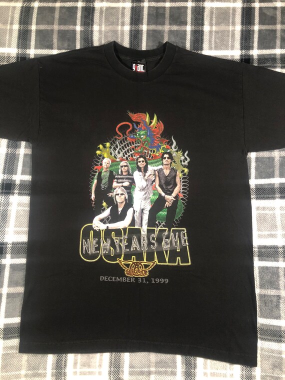 ビンテージ 90s【エアロスミス】ロック Tシャツ L USA製 古着 バンドT AEROSMITH ジョーペリー JOE PERRY GUNS N'  ROSES murina 空山