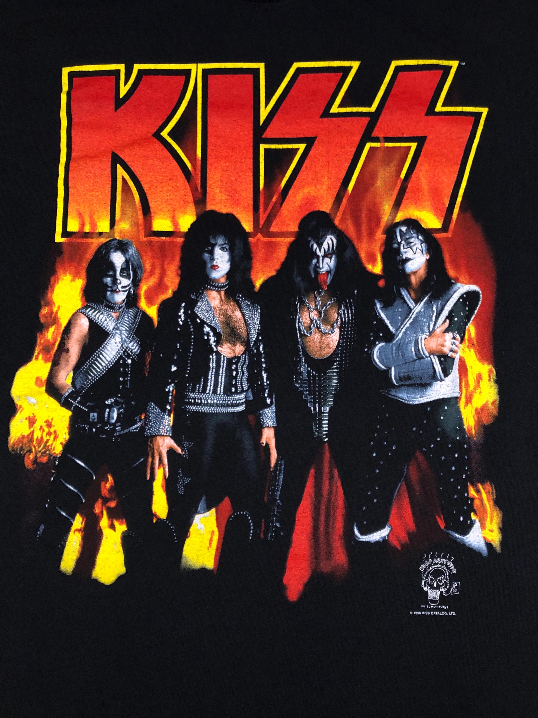 KISS - Vintage 90s - Hard Rock Band T Shirt - Size XL - Etsy