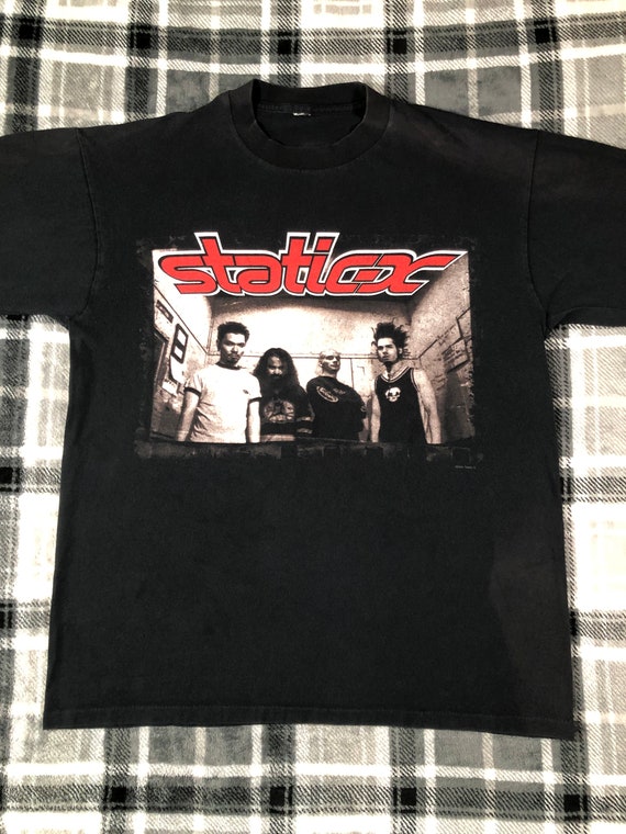 Static X - Vintage 2000 - Nu Metal Rock Band Single Stitch T
