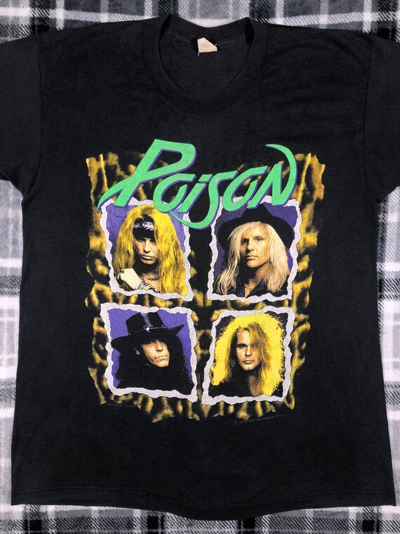 Poison - Vintage 90s - Flesh & Blood World Tour 1… - image 2