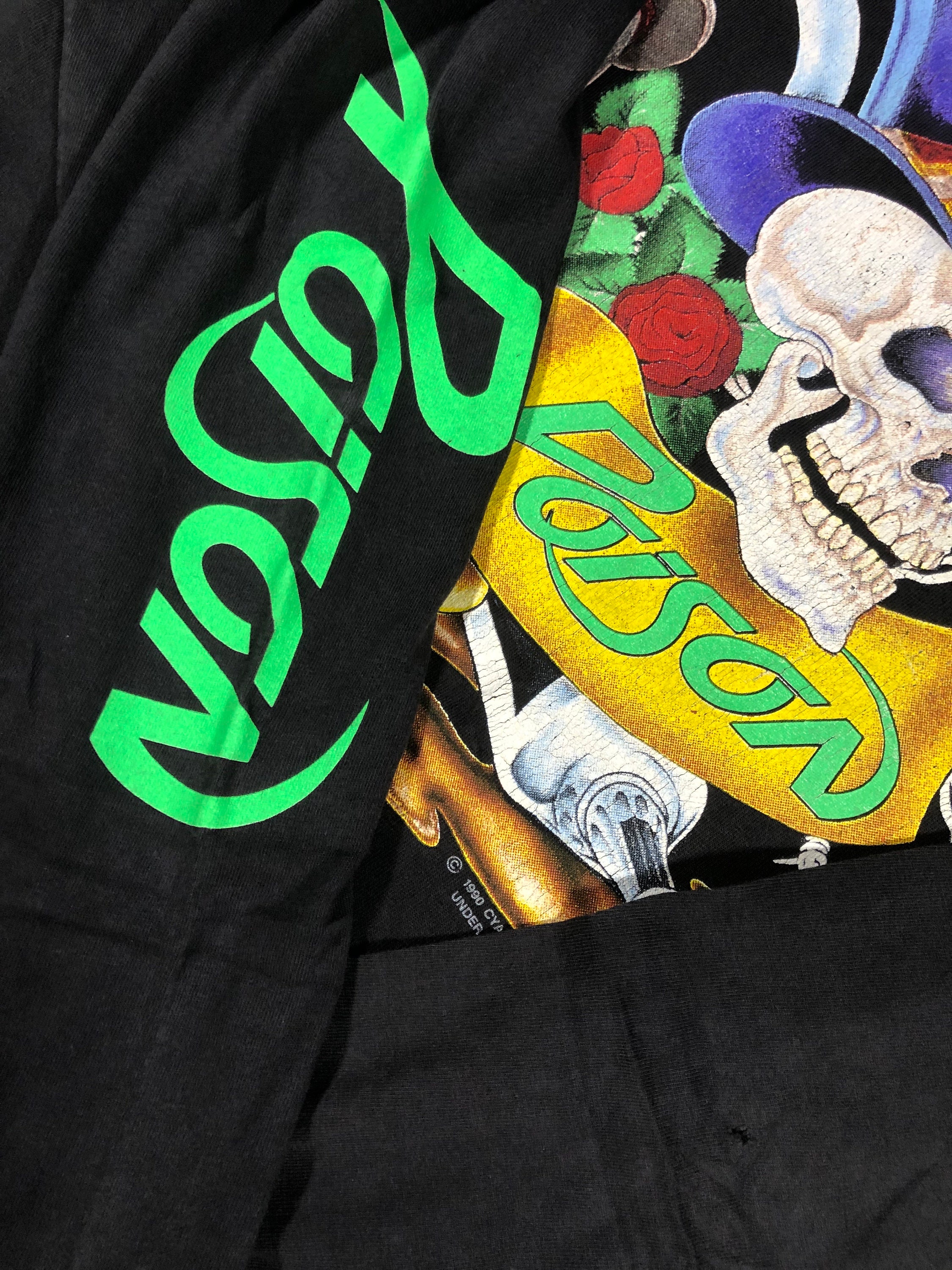 Poison - Vintage 90s - Metal Hard Rock Band Long Sleeve T Shirt
