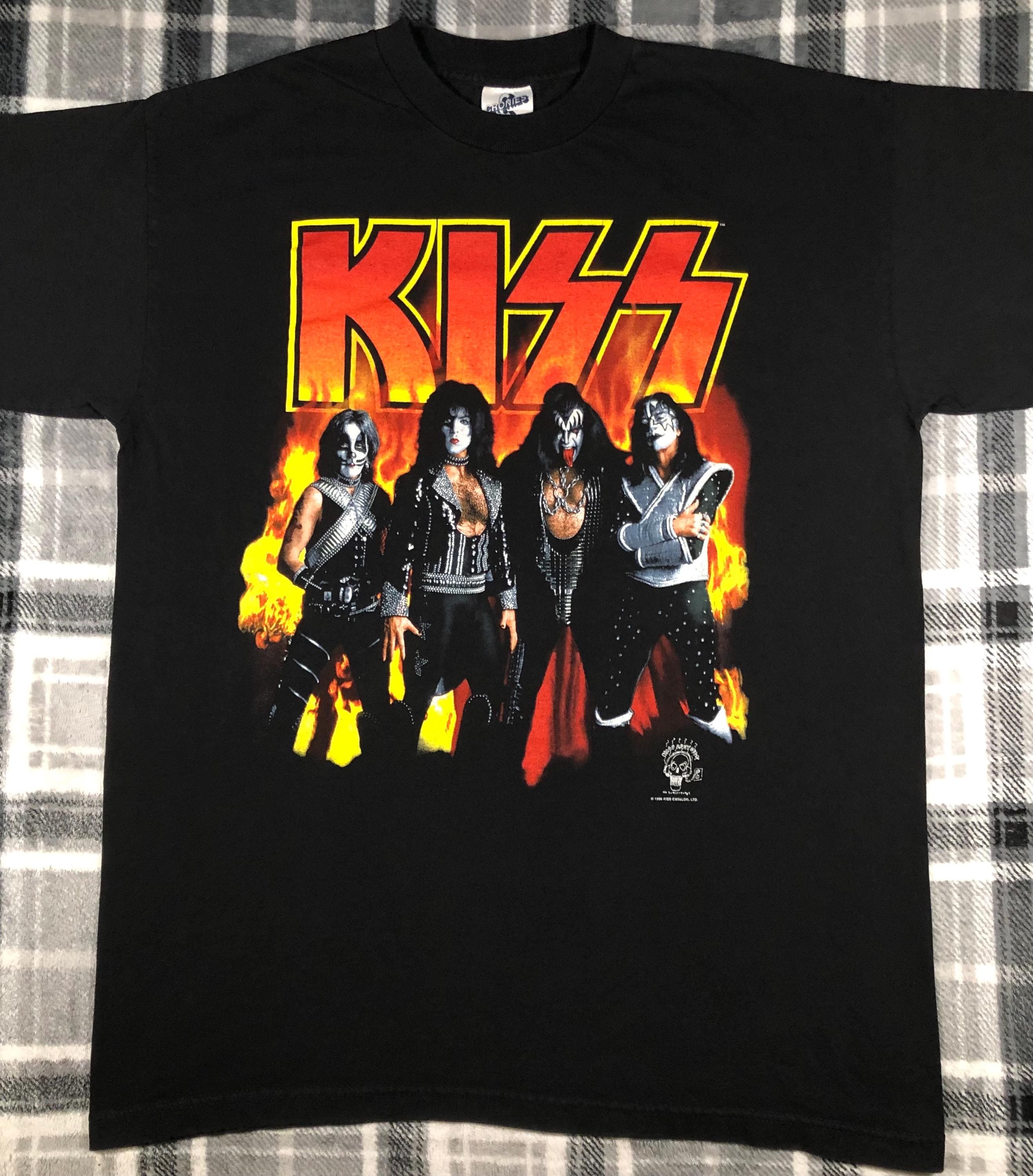 KISS - Vintage 90s - Hard Rock Band T Shirt - Size XL - Etsy