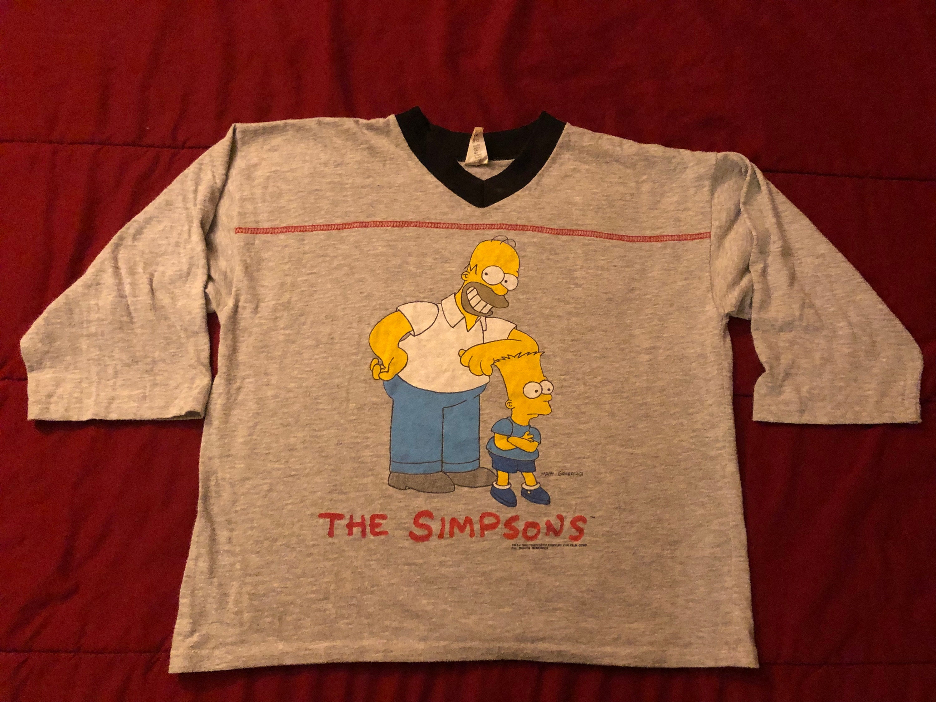 Sports / College Vintage MLB Chicago Cubs Bart Simpson Tee Shirt 1980s Size Large Made in USA